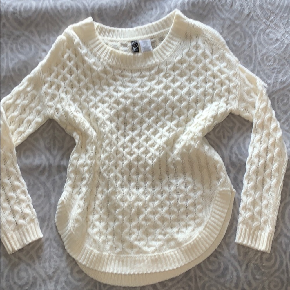 Cream knit sweater